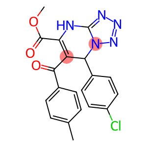 METHYL 7-(4-CHLOROPHENYL)-6-(4-METHYLBENZOYL)-4,7-DIHYDROTETRAZOLO[1,5-A]PYRIMIDINE-5-CARBOXYLATE