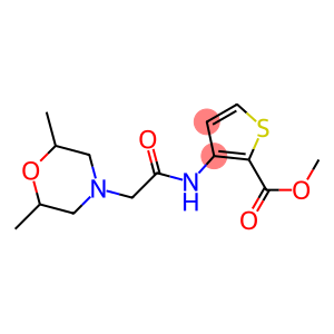 methyl 3-{[2-(2,6-dimethylmorpholino)acetyl]amino}thiophene-2-carboxylate