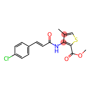 methyl 3-{[(E)-3-(4-chlorophenyl)-2-propenoyl]amino}-4-methyl-2-thiophenecarboxylate