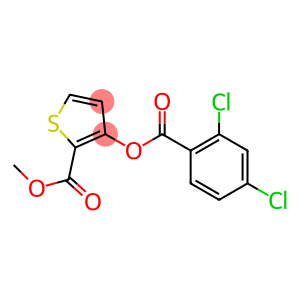 methyl 3-[(2,4-dichlorobenzoyl)oxy]thiophene-2-carboxylate