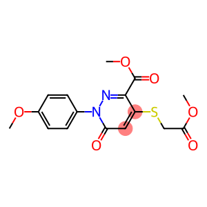 methyl 4-[(2-methoxy-2-oxoethyl)sulfanyl]-1-(4-methoxyphenyl)-6-oxo-1,6-dihydro-3-pyridazinecarboxylate