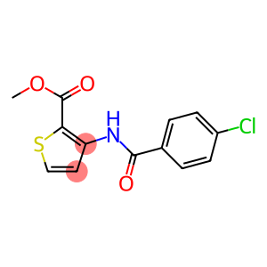 methyl 3-[(4-chlorobenzoyl)amino]thiophene-2-carboxylate