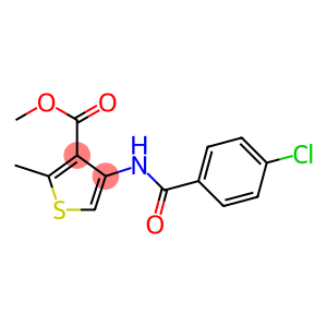 methyl 4-[(4-chlorobenzoyl)amino]-2-methylthiophene-3-carboxylate