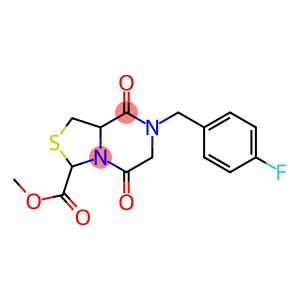 methyl 7-(4-fluorobenzyl)-5,8-dioxohexahydro[1,3]thiazolo[3,4-a]pyrazine-3-carboxylate