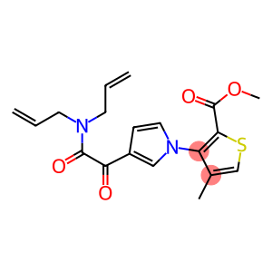 methyl 3-{3-[2-(diallylamino)-2-oxoacetyl]-1H-pyrrol-1-yl}-4-methyl-2-thiophenecarboxylate