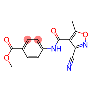 methyl 4-{[(3-cyano-5-methyl-4-isoxazolyl)carbonyl]amino}benzenecarboxylate