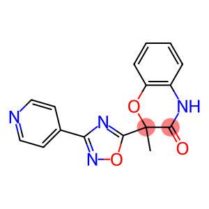 2-methyl-2-[3-(4-pyridinyl)-1,2,4-oxadiazol-5-yl]-2H-1,4-benzoxazin-3(4H)-one