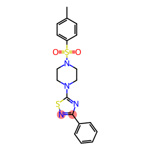 5-{4-[(4-methylphenyl)sulfonyl]piperazino}-3-phenyl-1,2,4-thiadiazole