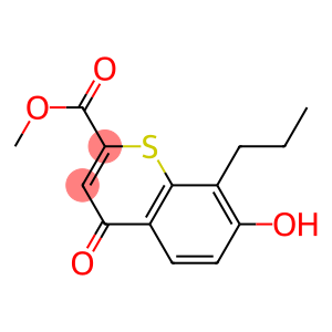 methyl 7-hydroxy-4-oxo-8-propyl-4H-1-benzothiine-2-carboxylate