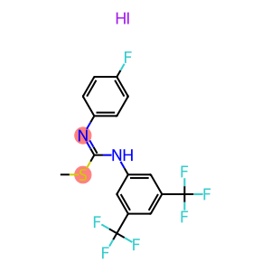 methyl N-(4-fluorophenyl)-[3,5-di(trifluoromethyl)anilino]methanimidothioate hydroiodide