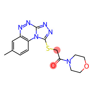 2-[(7-methylbenzo[e][1,2,4]triazolo[3,4-c][1,2,4]triazin-1-yl)thio]-1-morpholinoethan-1-one