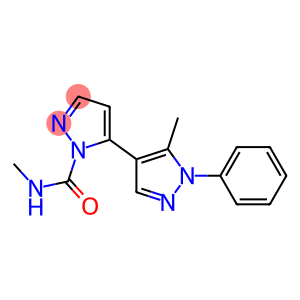 1-Methylcarbamoyl-5-[1-phenyl-5-methyl-4-pyrazolyl]pyrazole