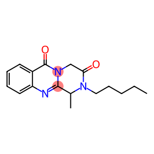 1-methyl-2-pentyl-2H-pyrazino[2,1-b]quinazoline-3,6(1H,4H)-dione