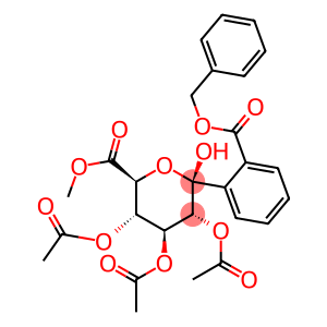 METHYL 1-((2-BENZYLOXYCARBONXYL)PHENYL)-2,3,4-TRI-O-ACETYL-B-D-GLUCOPYRANURONATE