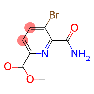 METHYL 6-(AMINOCARBONYL)-5-BROMOPYRIDINE-2-CARBOXYLATE