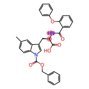 5-METHYL-N-(2-PHENOXYBENZOYL)-1-[(PHENYLMETHOXY)CARBONYL]-D/L-TRYPTOPHAN