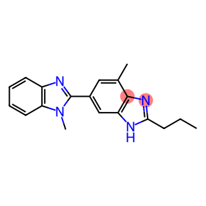 4-Methyl-6-(1-methylbenzymidazole-2-yl)-2-propyl-1h-benzimidazole