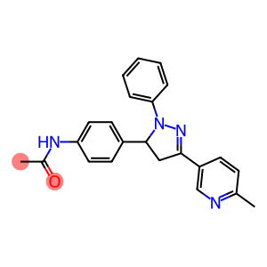 4'-(3-(6-METHYL-3-PYRIDYL)-1-PHENYL-2-PYRAZOLIN-5-YL)ACETANILIDE