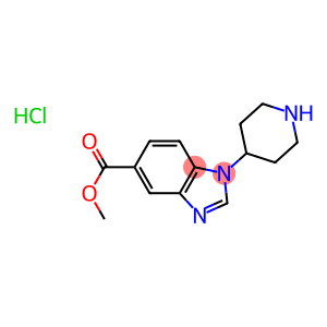 METHYL 1-(PIPERIDIN-4-YL)-1H-BENZO[D]IMIDAZOLE-5-CARBOXYLATE HYDROCHLORIDE