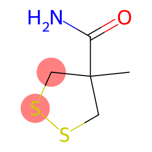 4-Methyl-1,2-dithiolane-4-carboxamide