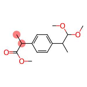 Methyl 2-[4-(2,2-dimethoxy-1-methylethyl)phenyl]propanoate