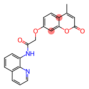 2-[(4-METHYL-2-OXO-2H-CHROMEN-7-YL)OXY]-N-QUINOLIN-8-YLACETAMIDE