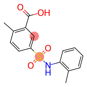 2-METHYL-5-[[(2-METHYLPHENYL)AMINO]SULFONYL]BENZOIC ACID