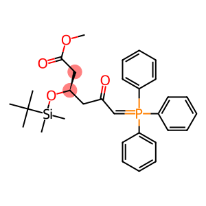 Methyl(3r)-3-(tert-butyldimethylsilyloxy)-5-oxo-6-triphenylphosphoranylidene hexanoate