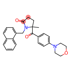 5-METHYL-5-[4-(4-MORPHOLINYL)BENZOYL]-1-(1-NAPHTHYLMETHYL)-2-PYRROLIDINONE