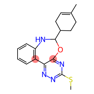 6-(4-METHYLCYCLOHEX-3-EN-1-YL)-3-(METHYLTHIO)-6,7-DIHYDRO[1,2,4]TRIAZINO[5,6-D][3,1]BENZOXAZEPINE