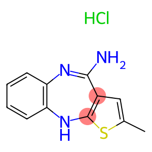 2-Methyl-4-Amino-10H-Thieno-[2,3-b][1,5]Benzodiazepine Hydrochloride