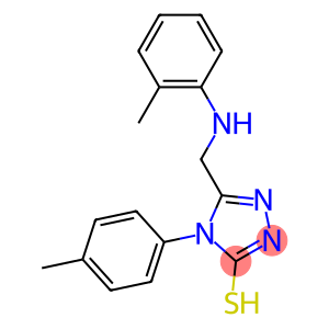 4-(4-METHYLPHENYL)-5-(((2-METHYLPHENYL)AMINO)METHYL)-4H-1,2,4-TRIAZOLE-3-THIOL