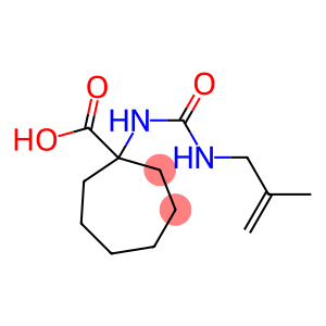 1-({[(2-methylprop-2-enyl)amino]carbonyl}amino)cycloheptanecarboxylic acid