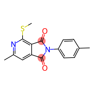 6-METHYL-2-(4-METHYLPHENYL)-4-(METHYLTHIO)-1H-PYRROLO[3,4-C]PYRIDINE-1,3(2H)-DIONE