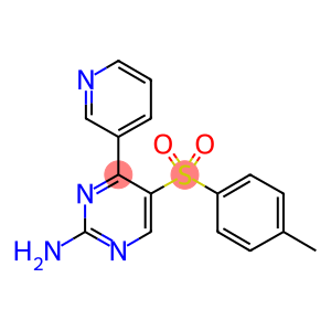 5-[(4-METHYLPHENYL)SULPHONYL]-4-(PYRIDIN-3-YL)-2-PYRIMIDINAMINE