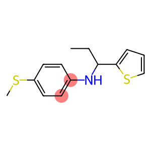 4-(methylsulfanyl)-N-[1-(thiophen-2-yl)propyl]aniline