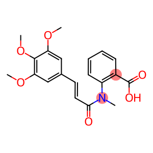 2-[METHYL-[3-(3,4,5-TRIMETHOXY-PHENYL)-ACRYLOYL]-AMINO]-BENZOIC ACID