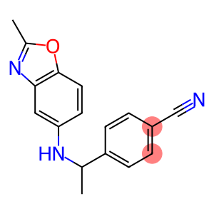 4-{1-[(2-methyl-1,3-benzoxazol-5-yl)amino]ethyl}benzonitrile