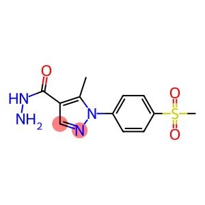 5-METHYL-1-(4-(METHYLSULFONYL)PHENYL)-1H-PYRAZOLE-4-CARBOHYDRAZIDE