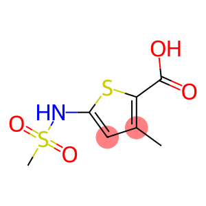 3-methyl-5-[(methylsulfonyl)amino]thiophene-2-carboxylic acid