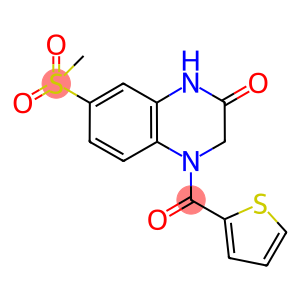 7-(METHYLSULFONYL)-4-(THIEN-2-YLCARBONYL)-3,4-DIHYDROQUINOXALIN-2(1H)-ONE