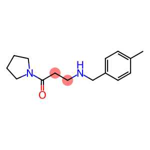 3-{[(4-methylphenyl)methyl]amino}-1-(pyrrolidin-1-yl)propan-1-one