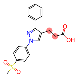 3-(1-(4-(METHYLSULFONYL)PHENYL)-3-PHENYL-1H-PYRAZOL-4-YL)PROPANOIC ACID