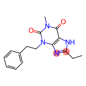 1-Methyl-3-phenethyl-8-ethylxanthine