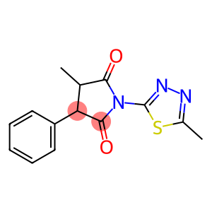 1-(5-Methyl-1,3,4-thiadiazol-2-yl)-4-methyl-3-phenylpyrrolidine-2,5-dione