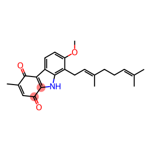 3-Methyl-7-methoxy-8-[(2E)-3,7-dimethyl-2,6-octadienyl]-1H-carbazole-1,4(9H)-dione