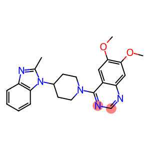 4-[4-(2-Methyl-1H-benzimidazol-1-yl)-1-piperidinyl]-6,7-dimethoxyquinazoline