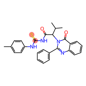 1-[3-Methyl-2-(4-oxo-2-phenyl-3,4-dihydroquinazolin-3-yl)butyryl]-3-(p-tolyl)thiourea