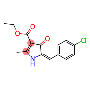 2-Methyl-4-oxo-5-(4-chlorobenzylidene)-2-pyrroline-3-carboxylic acid ethyl ester