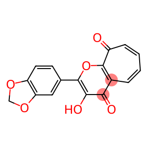 2-(3,4-Methylenedioxyphenyl)-3-hydroxycyclohepta[b]pyran-4,9-dione